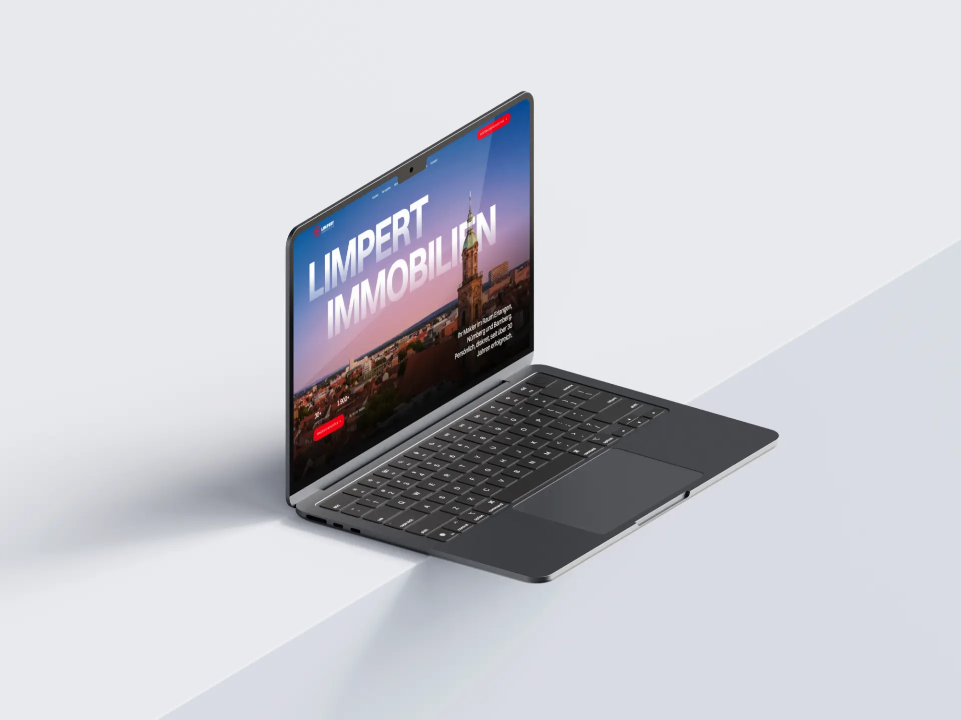 Limpert Immobilien Makler Webdesign von Blackwell Studio