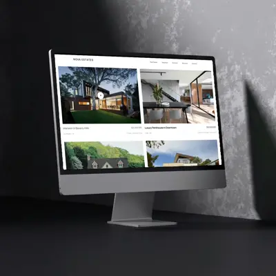 Nova Estate Immobilien Webdesign von Blackwell Studio