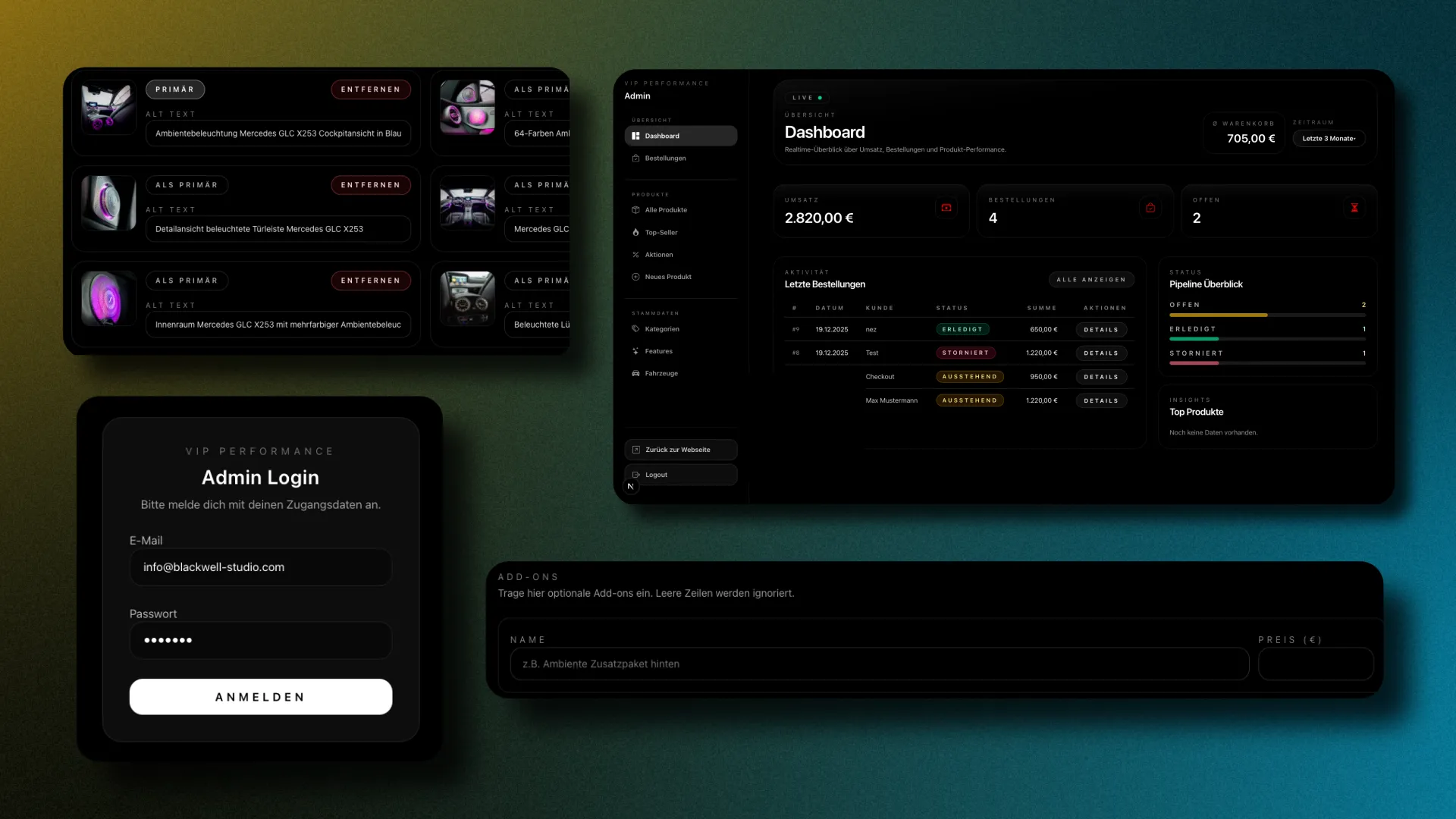 Eigener Admin Bereich