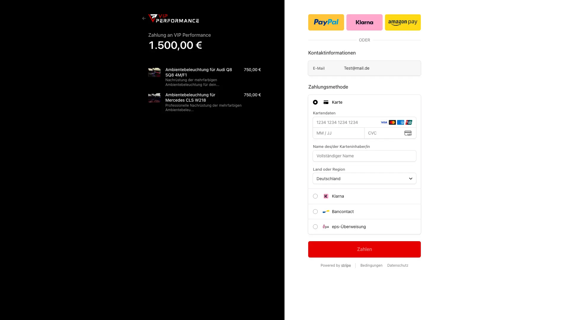 E-commerce Experience