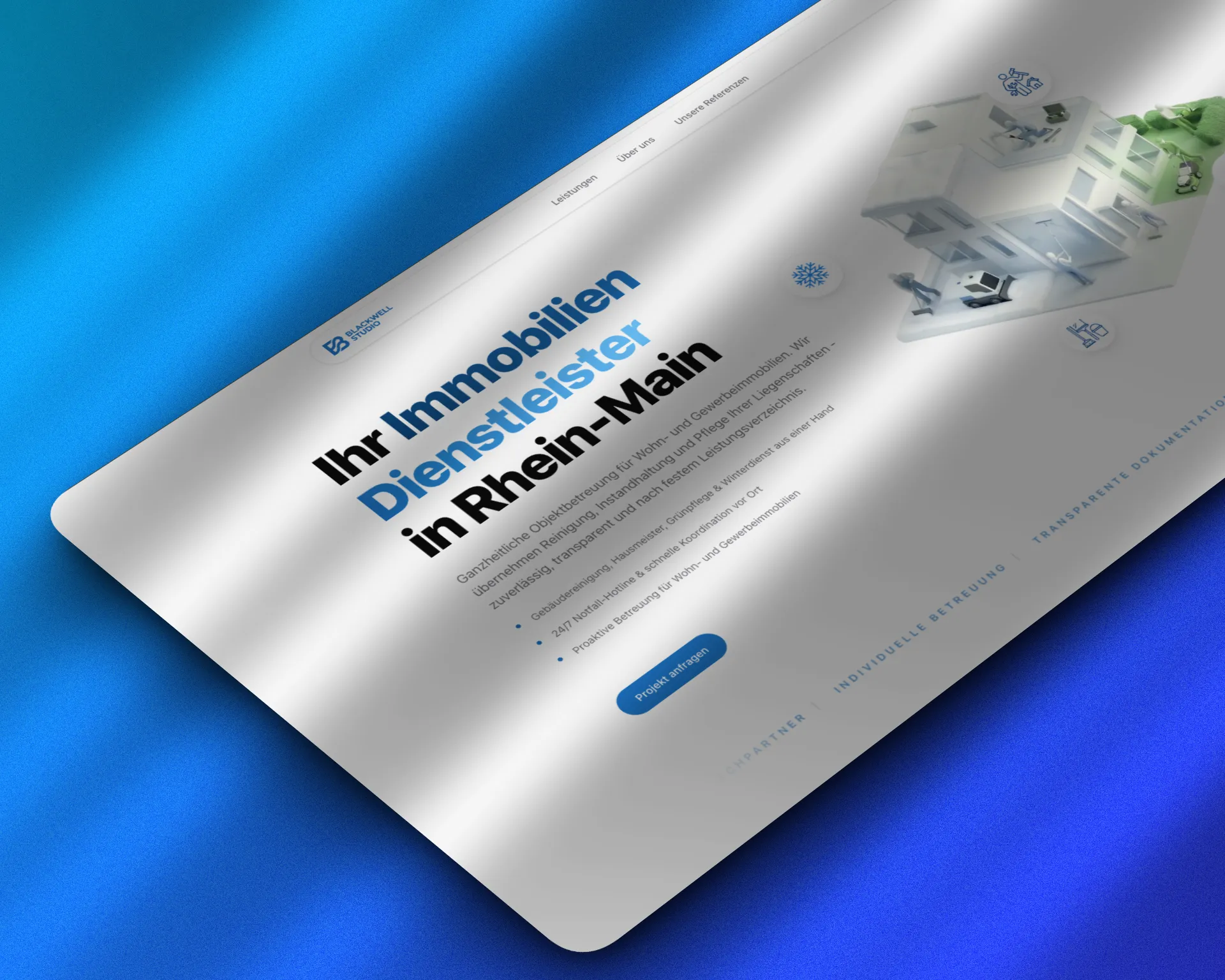 Immobilien Dienstleister Konzept